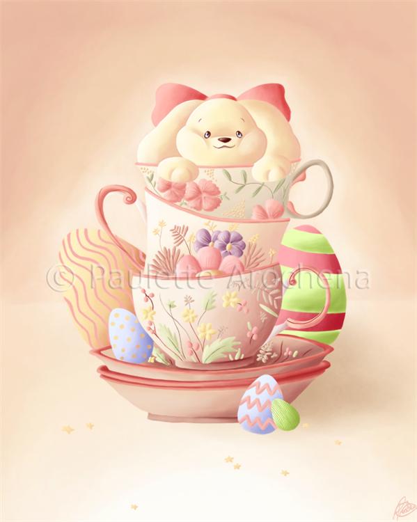 Teacup
 Bunny by parochena photoshop resource collected by psd-dude.com from deviantart