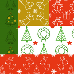 Photoshop Pattern Set for <span class='searchHighlight'>Christmas</span> Time psd-dude.com Resources