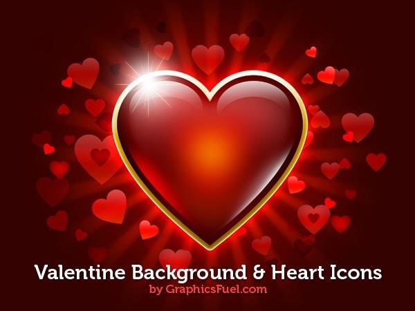 Valentine heart background (FREE)