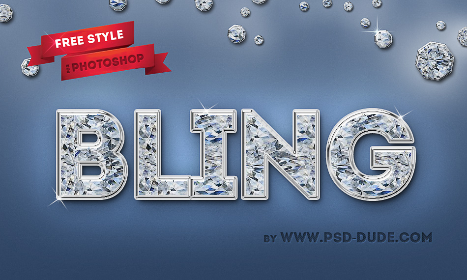 Diamond Text Style For Photoshop