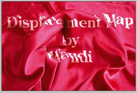 Displacement Map on Folded Fabric Photoshop Tutorial