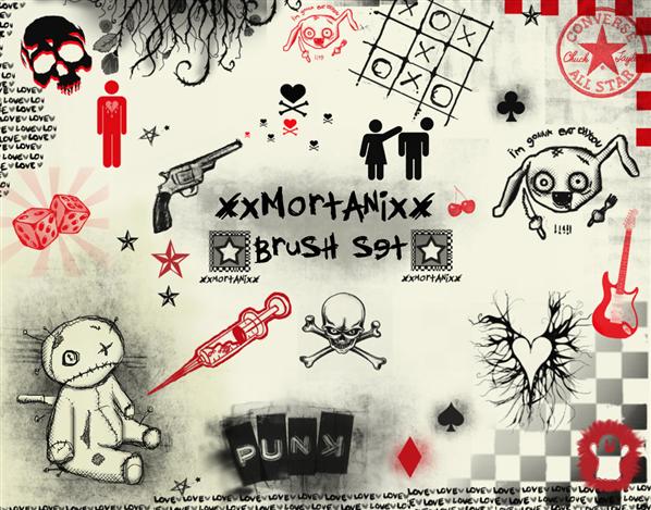 cool
 brushes by XxMortanixX photoshop resource collected by psd-dude.com from deviantart