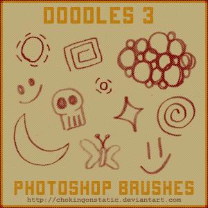 doodle
 brushes 3 by chokingonstatic photoshop resource collected by psd-dude.com from deviantart