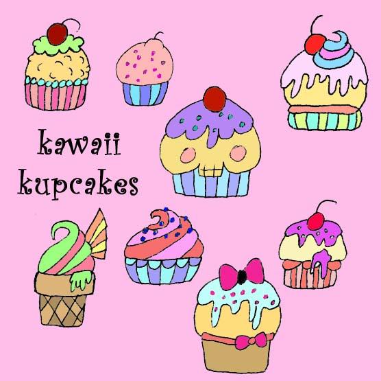 Kawaii
 Kupcakes by circle--of--fire photoshop resource collected by psd-dude.com from deviantart