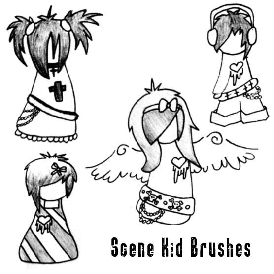 Scene
 Kid Brushes by circle--of--fire photoshop resource collected by psd-dude.com from deviantart