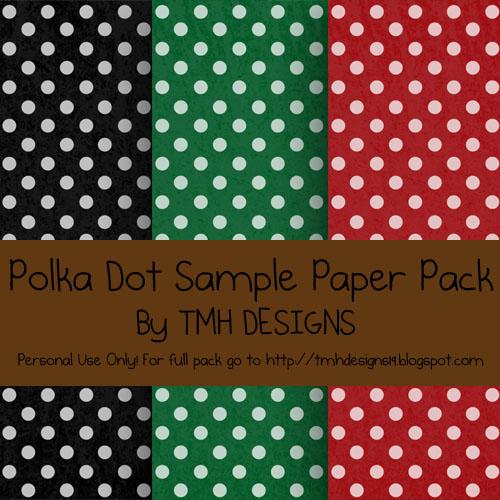 Polka Dot Sample Paper Pack by frenzymcgee photoshop resource collected by psd-dude.com from deviantart