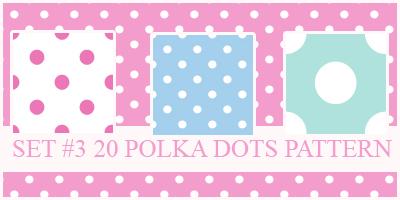 Polka Dots Pattern by xVanillaSky photoshop resource collected by psd-dude.com from deviantart
