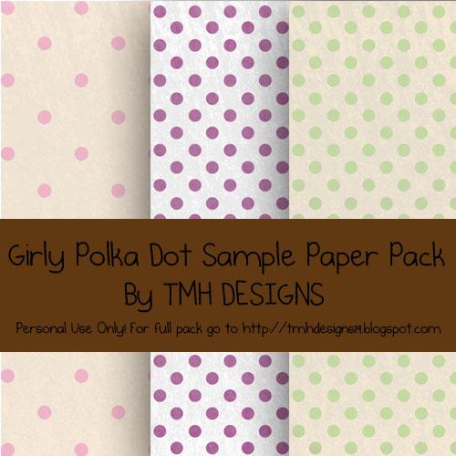 Sample Girly Polka Dot Paper Pack by frenzymcgee photoshop resource collected by psd-dude.com from deviantart