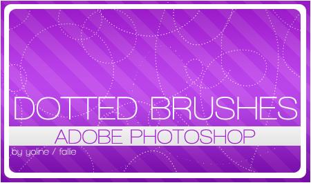 dotted brushes by fallie photoshop resource collected by psd-dude.com from deviantart