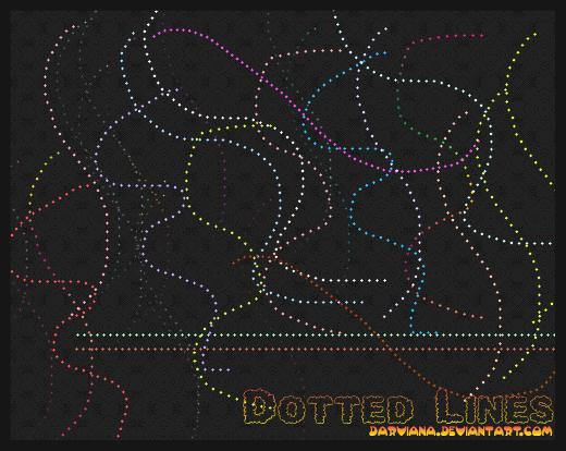 Dotted Lines by darviana photoshop resource collected by psd-dude.com from deviantart