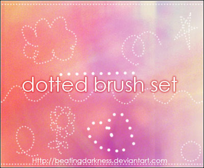 dotted brushes photoshop resource collected by psd-dude.com from deviantart