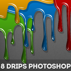 Drip Photoshop <span class='searchHighlight'>Vector</span> Shapes psd-dude.com Resources