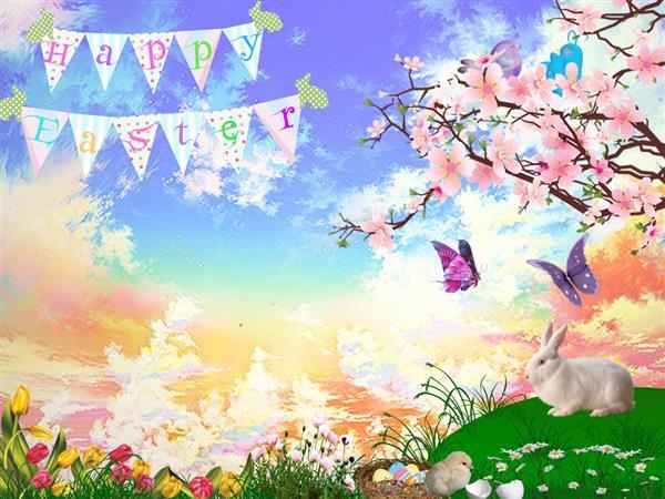 Happy Easter Free Background