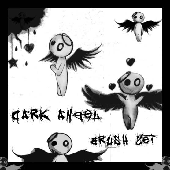Dark
 Angel Brush Set by circle--of--fire photoshop resource collected by psd-dude.com from deviantart