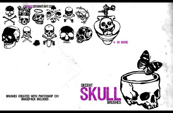 skullz by meth photoshop resource collected by psd-dude.com from deviantart