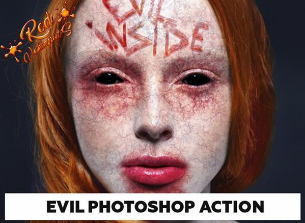 Evil Portrait Effect Photoshop Action