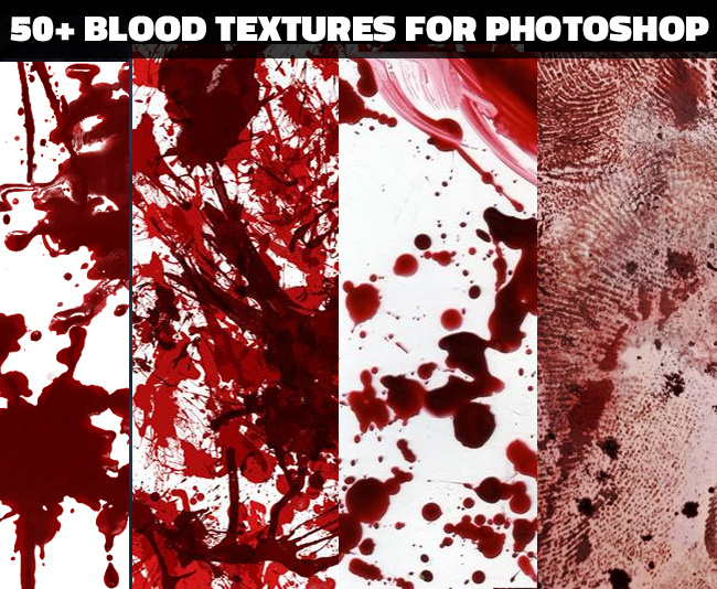 Must Have Blood textures for photoshop