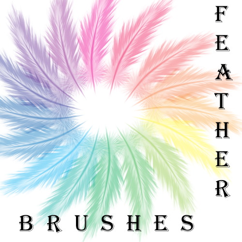 Feather
 Brushes by RuneNeko photoshop resource collected by psd-dude.com from deviantart