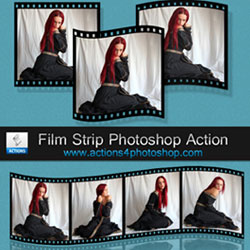 Film Strip Photoshop Free Action psd-dude.com Resources