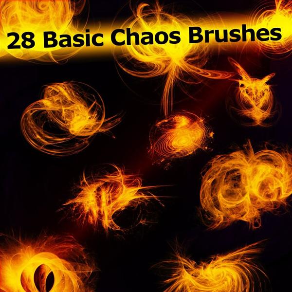 28 Basic Chaos Brushes by XResch photoshop resource collected by psd-dude.com from deviantart