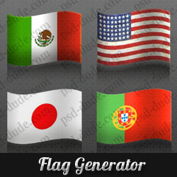 Photoshop Flag Action Generator psd-dude.com Resources