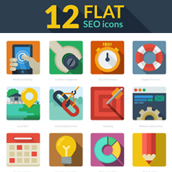 Flat Design Icons with <span class='searchHighlight'>PSD</span> psd-dude.com Resources