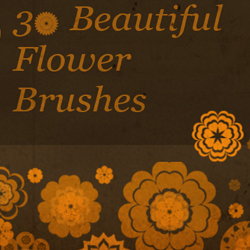 Floral Brushes My First Photoshop Brush Set psd-dude.com Resources