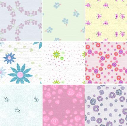 Dusty
 Florals pattern set by melemel photoshop resource collected by psd-dude.com from deviantart
