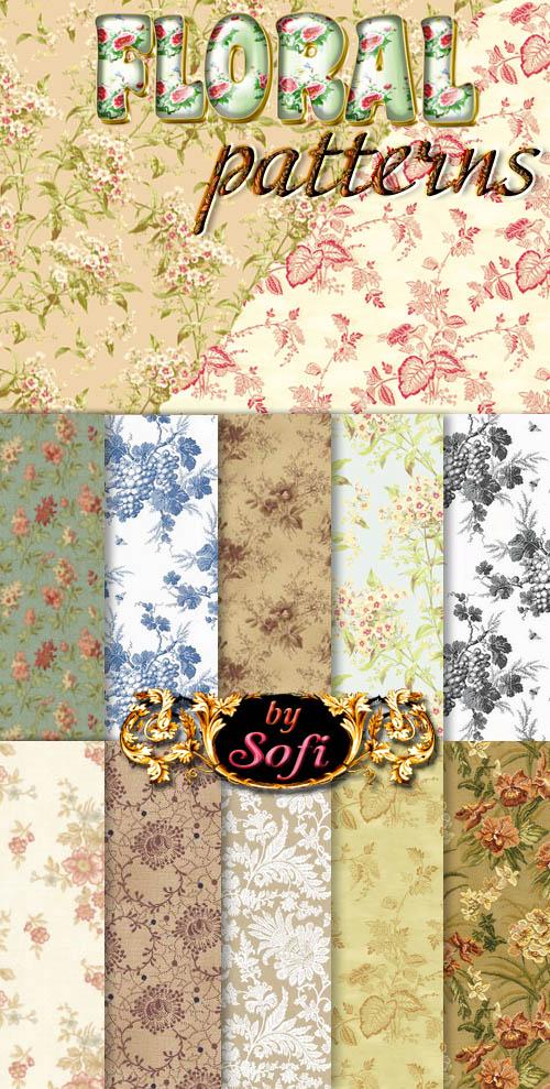 Floral
 Patterns by sofi01 photoshop resource collected by psd-dude.com from deviantart