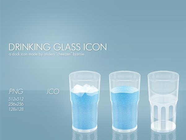 Drinking Glass PNG and ICO