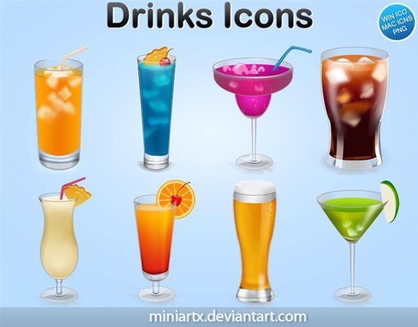 Drinks and Cocktails Icons