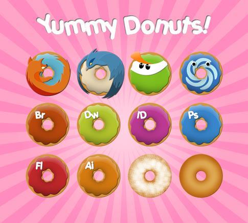 Yummy Donuts Icons