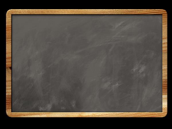 Blank chalkboard background with Wood border PNG