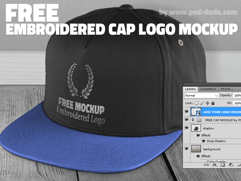 free baseball cap mockup PSD