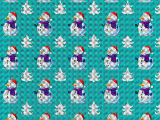 Seamless Christmas Sweater Background