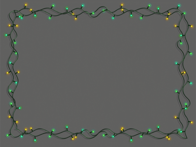 Animated Christmas Lights GIF Background