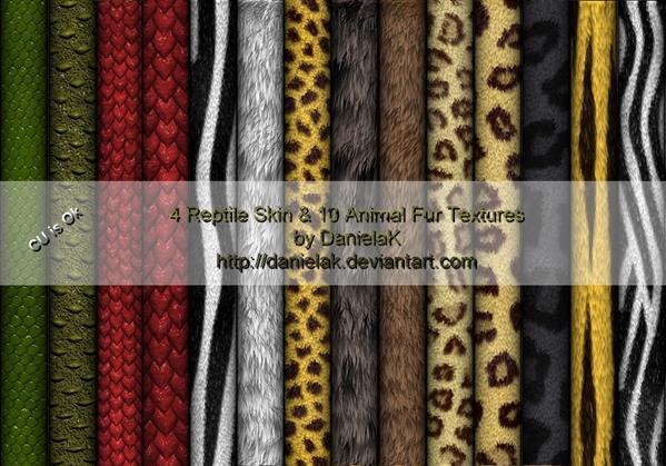 Reptile Skins and Animal Fur Texture Free Pack