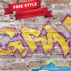 Graffiti Photoshop Text Style Freebie psd-dude.com Resources