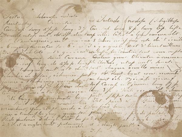 Old Manuscript Texture with coffee stained paper