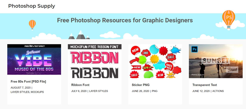 Photoshop free resources