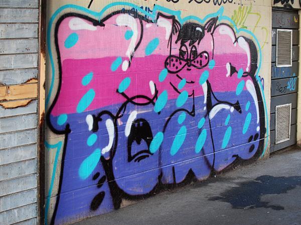 High res street graffiti background image