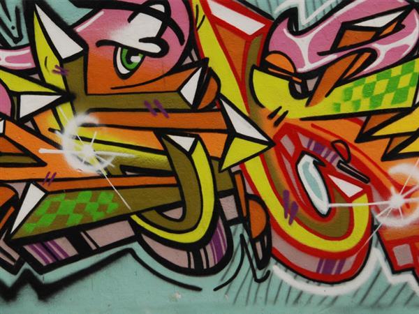Painted Graffiti wall texture