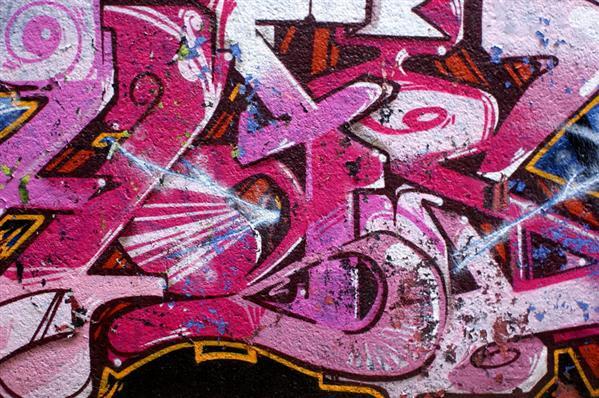 Pink Graffiti art