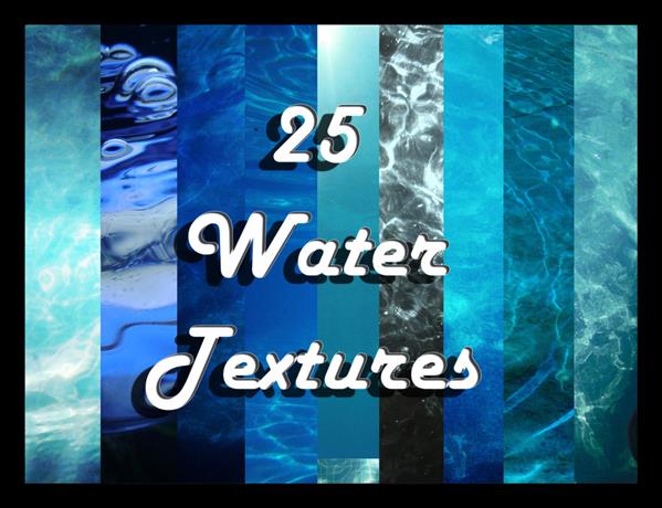 25 Water Textures by EvilHateYouAllStock photoshop resource collected by psd-dude.com from deviantart