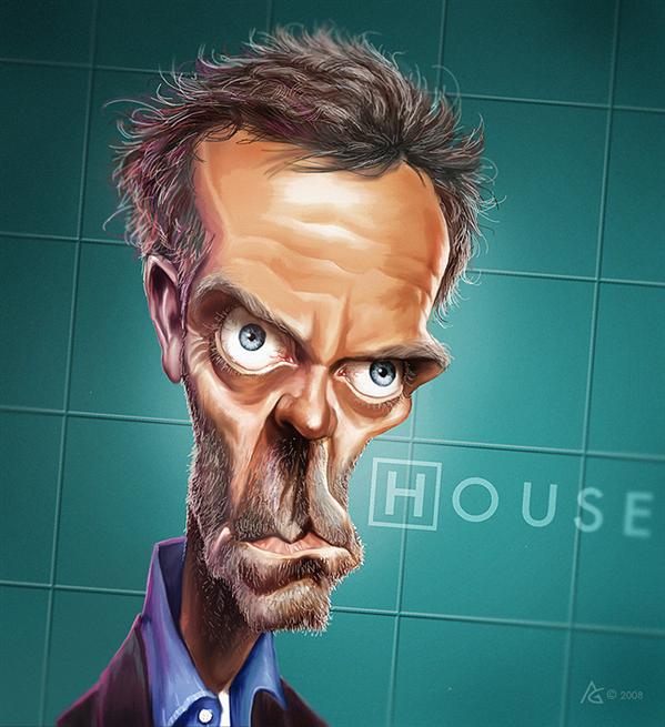 caricature
 dr house by AnthonyGeoffroy photoshop resource collected by psd-dude.com from deviantart