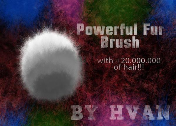 Painting Fur Brush for Photoshop