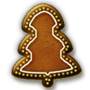 Gingerbread Christmas Tree Icon