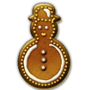 Gingerbread Snowman Icon
