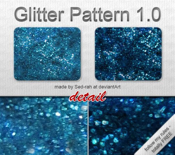 Blue Glitter Patterns for Photoshop