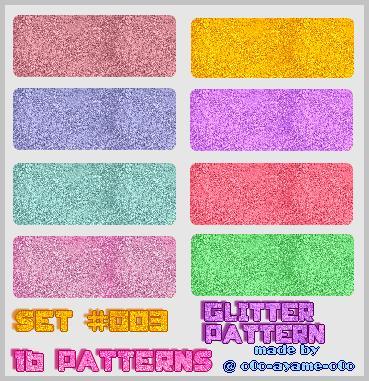 Photoshop Glitter Patterns